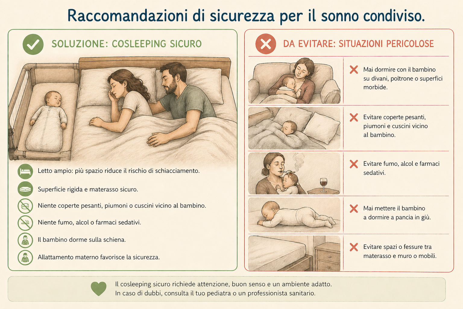 Co-sleeping sicuro 1001nanna®